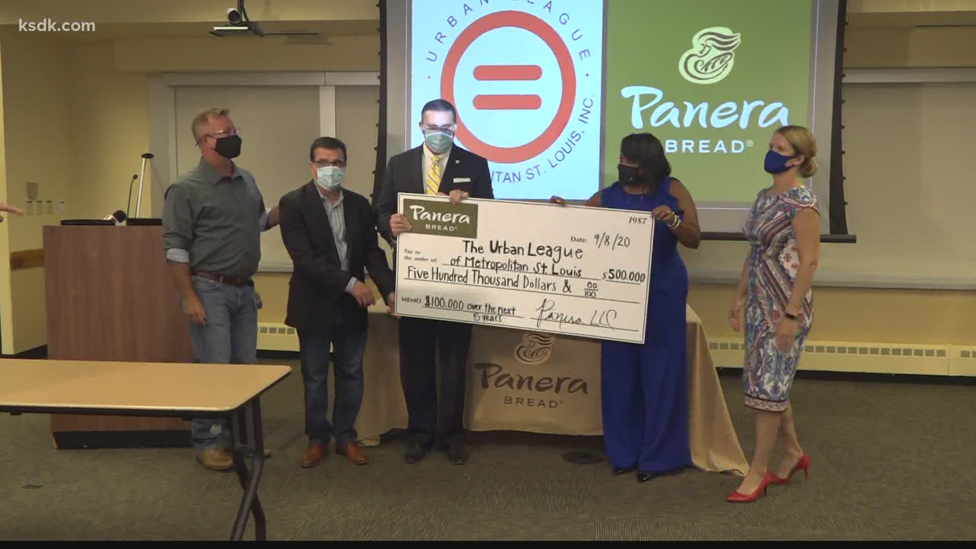 The partnership includes the installation of a "Panera Pantry" at the Urban League's headquarters.