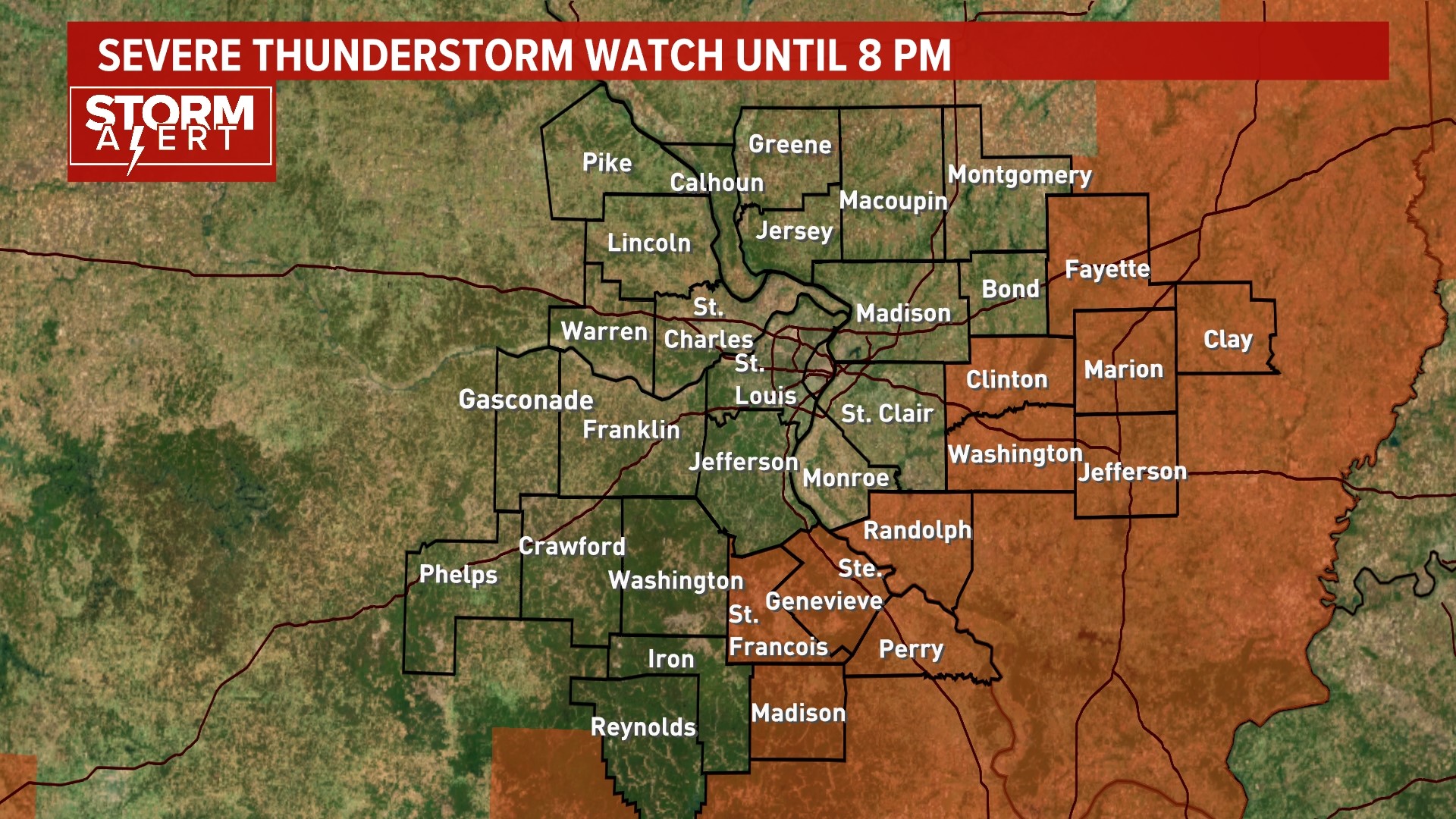Severe storm risk Sunday for St. Louis area | ksdk.com