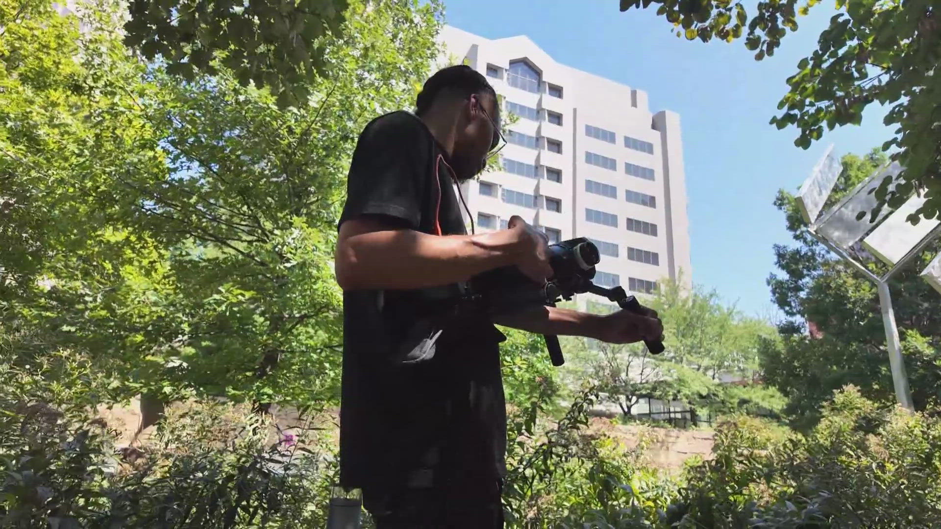 A young filmmaker wants to change the perception of his hometown, and he's using his camera to highlight the positives.