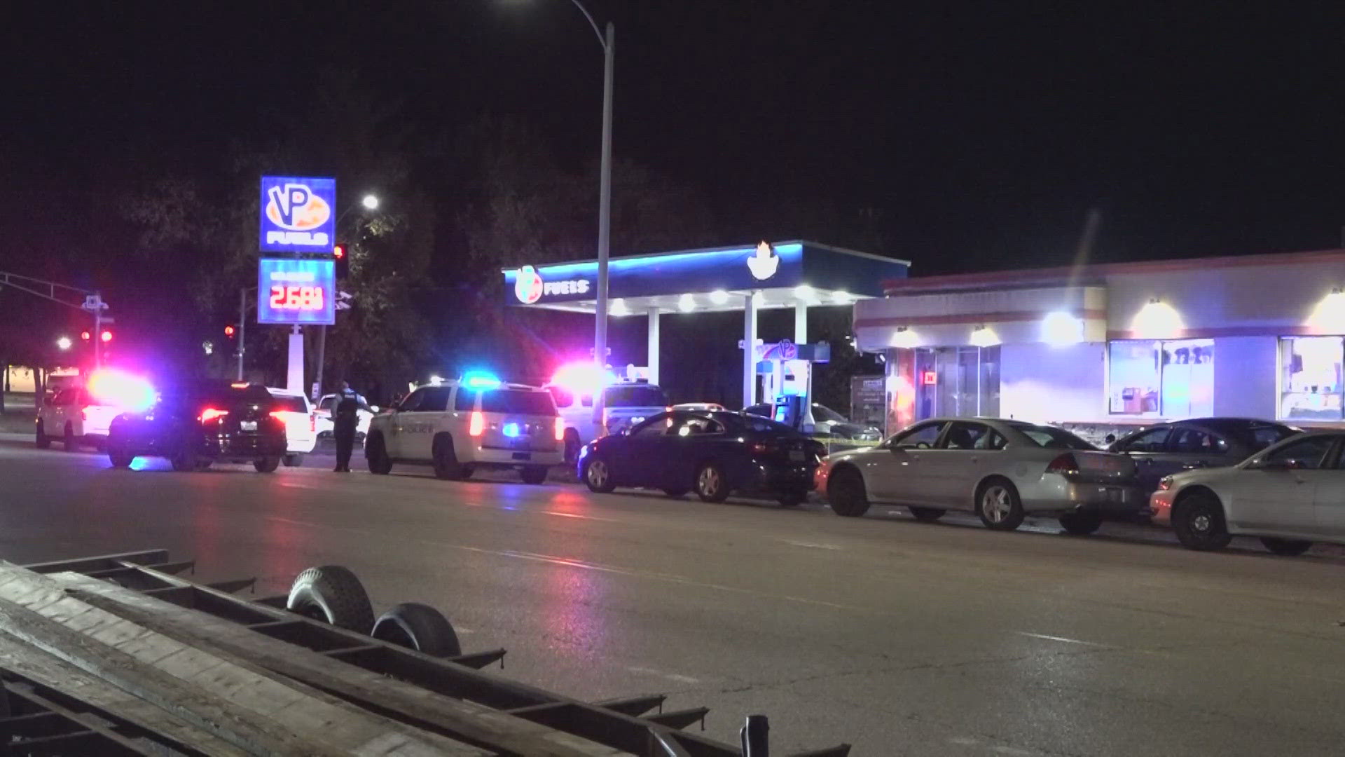 St. Louis police officers responded at about 1:40 a.m. Tuesday to a shooting at VP Racing Fuels on Riverview Drive. A man died as a result of his injuries.