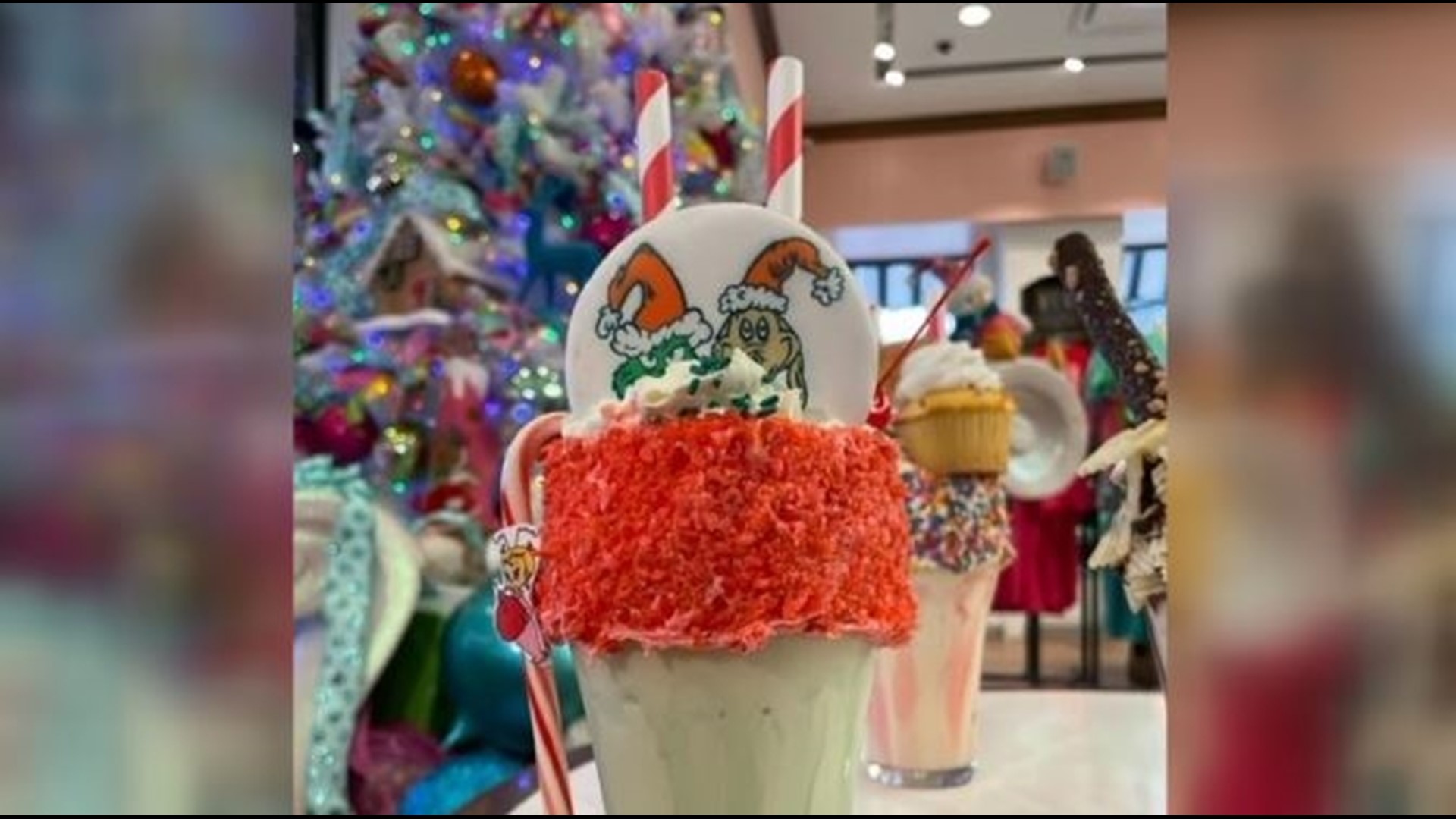 Not only is the Grinch stealing Christmas this holiday season, but he’s stealing hearts too. The Soda Fountain now offers green Grinch 'Freak Shake.'