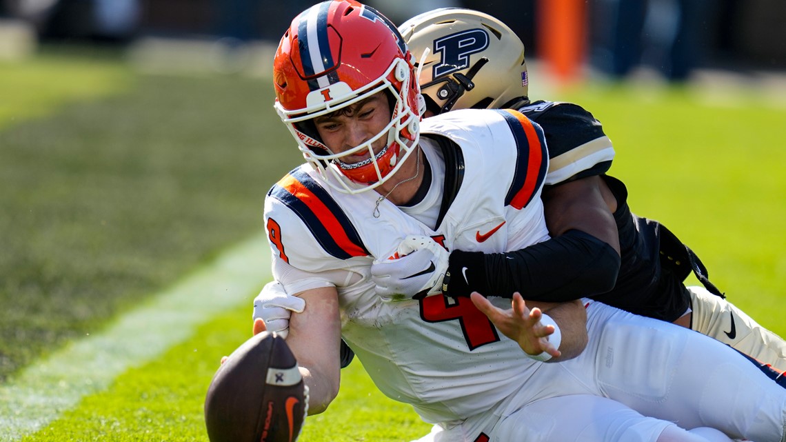 3rd-quarter scoring flurry leads Boilermakers to 44-19 rout over Illinois  in battle for The Cannon