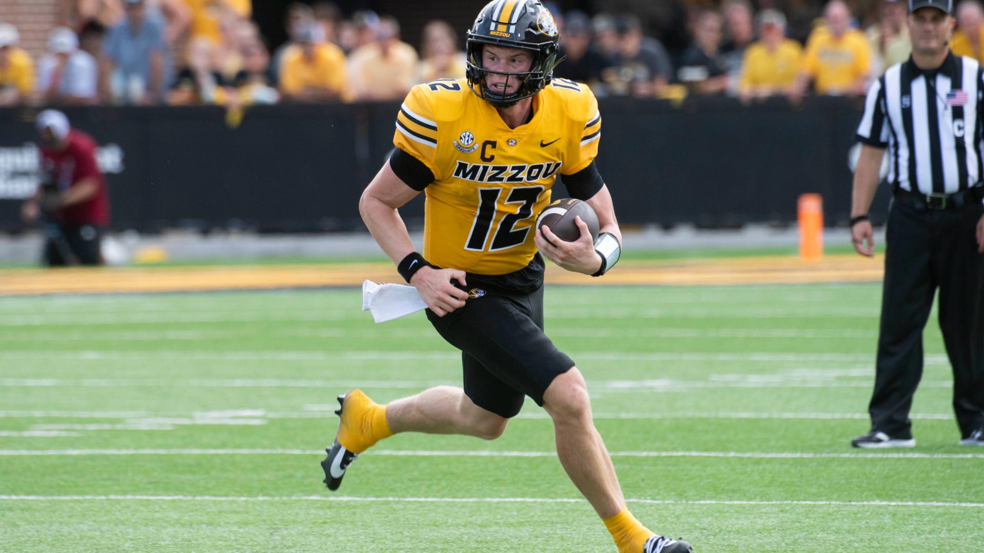 Brady Cook passed for a touchdown and ran for another TD, helping No. 6 Missouri top No. 24 Boston College 27-21 on Saturday.