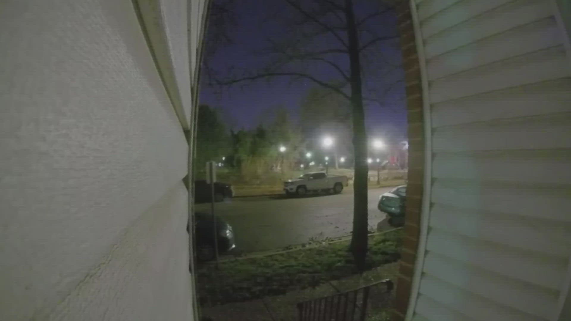 Security cameras captured a Friday night shootout that damaged 10 vehicles in Soulard. "It was a good 30 to 40 shots I heard," neighbor Devon Colmoney said.