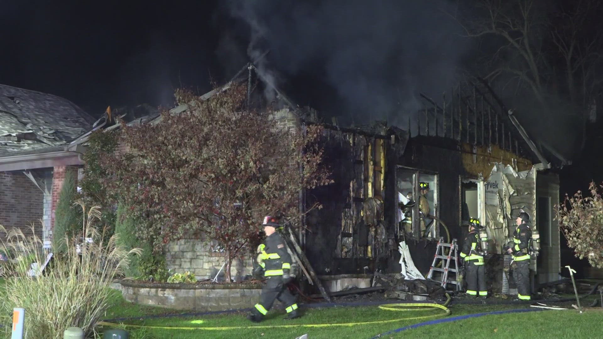 A fire damaged two homes overnight in St. Charles. While the houses were damaged, the residents were able to get out safely.