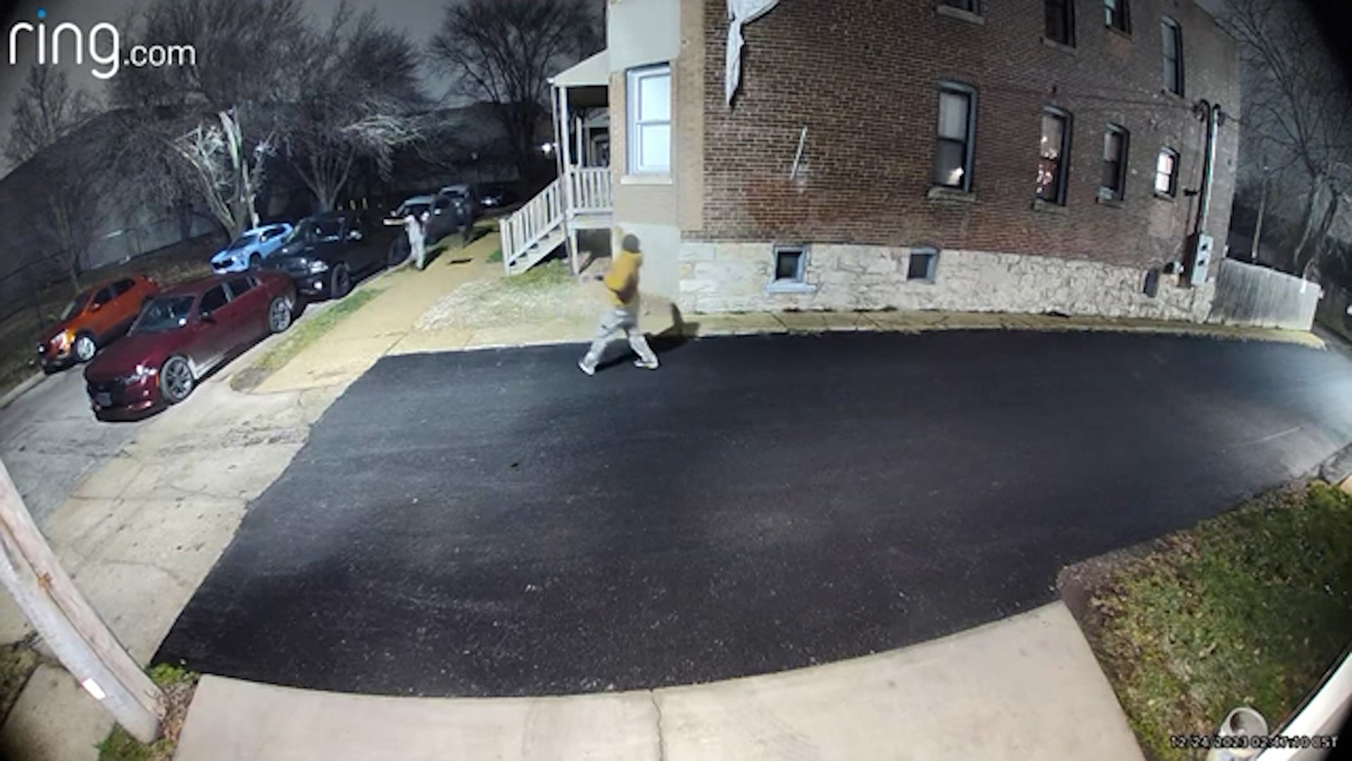 A security camera mounted on a nearby building captured a fatal shooting early Sunday morning in the 900 block of Talmage Avenue in St. Louis.