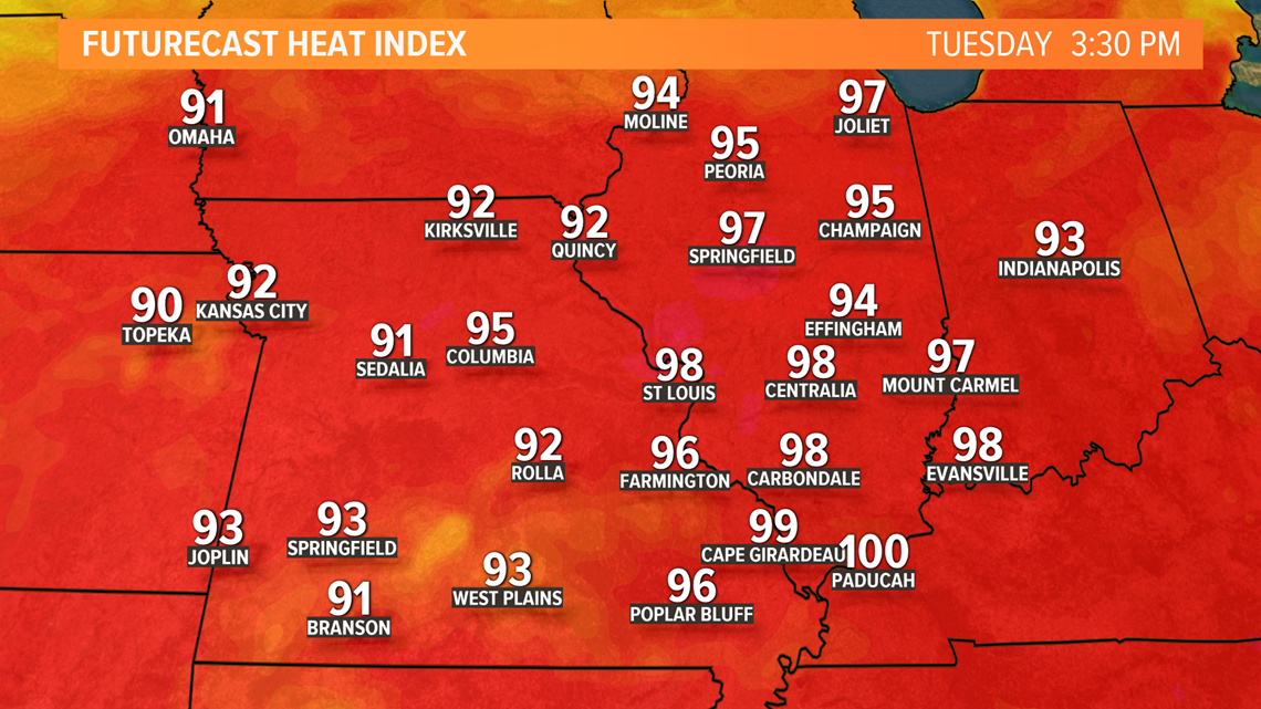 St. Louis weather September heat wave hits St. Louis area