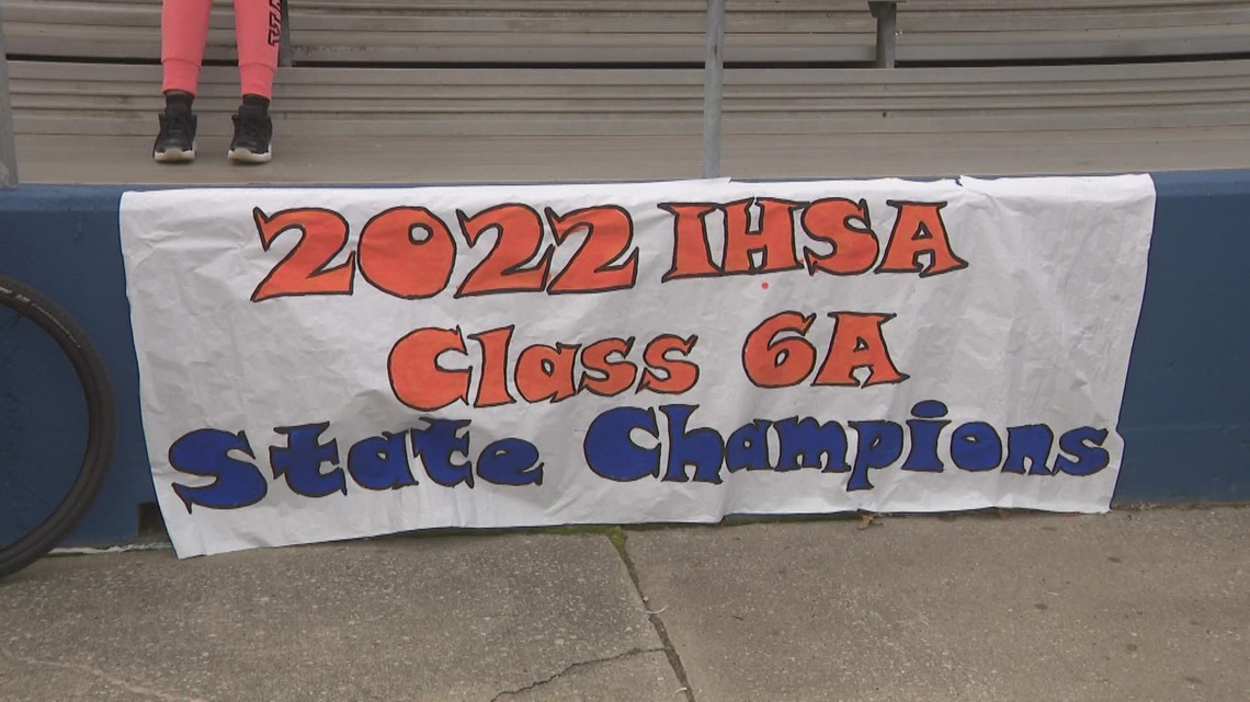 East St. Louis High School celebrates 10th State Championship with pep rally, parade