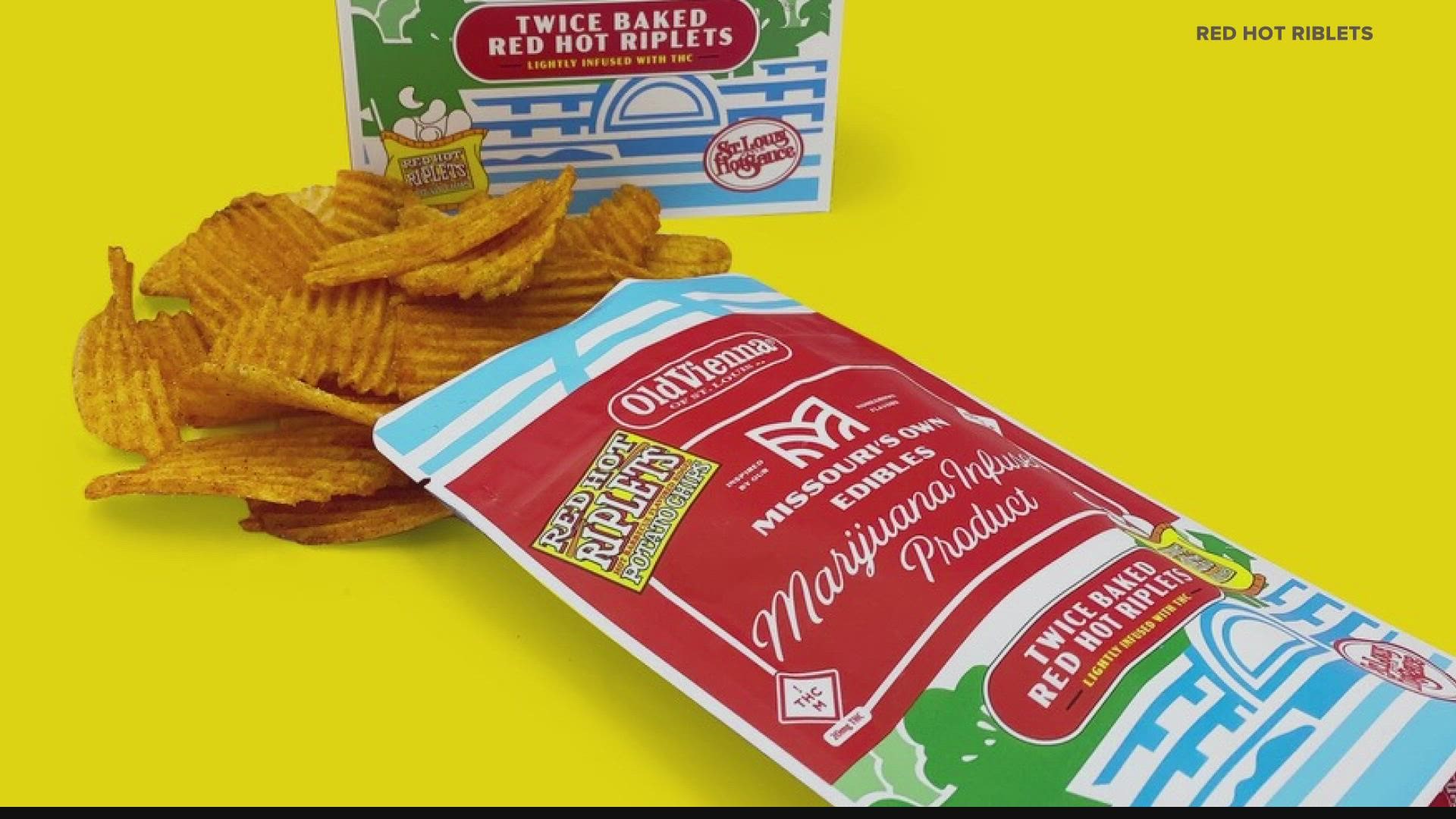 St. Louis’ favorite chip will soon be sold in Missouri dispensaries. Red Hot Riplets has created a THC-infused chip.
