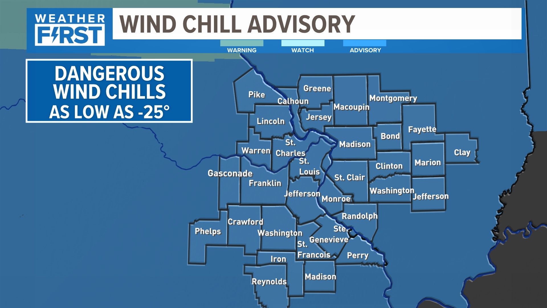 Another Arctic front brings snow chances, frigid air to St. Louis ...