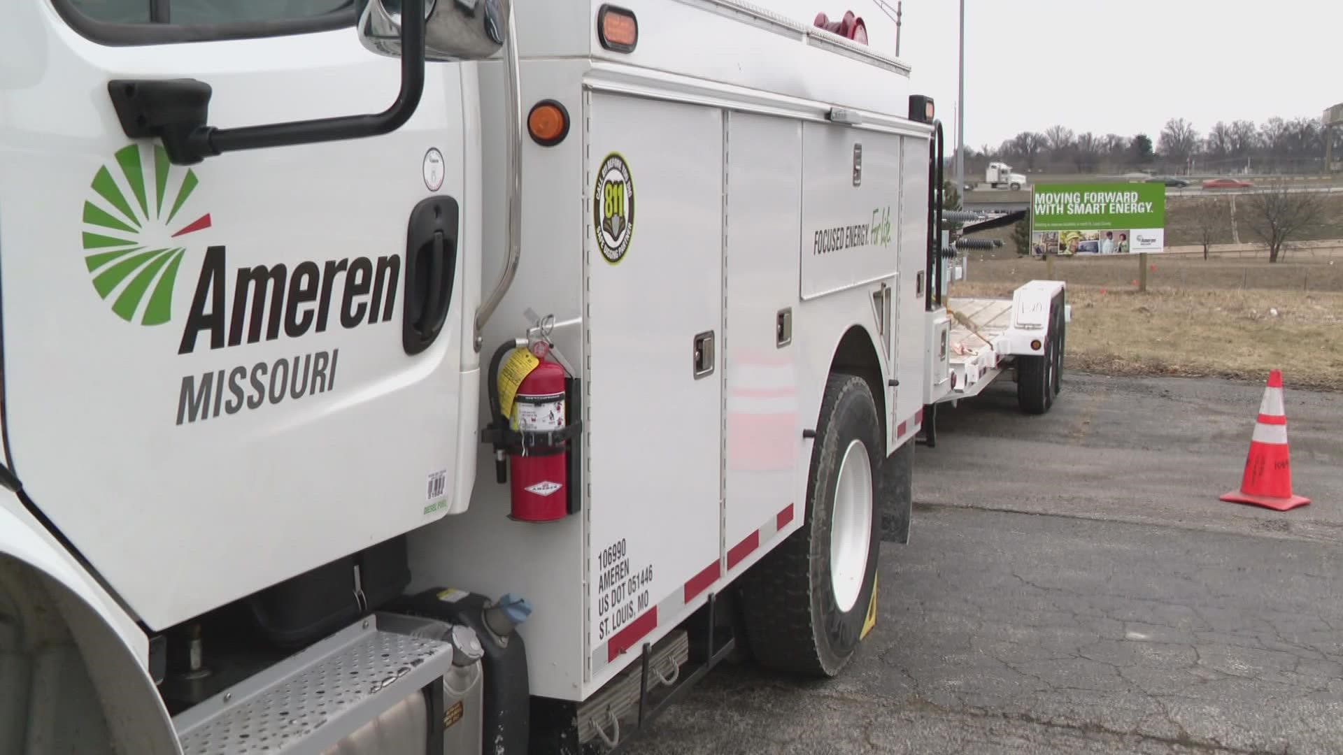 Ameren Missouri's Director of Distribution Operations said they forecast being in this state of readiness until midday Saturday.
