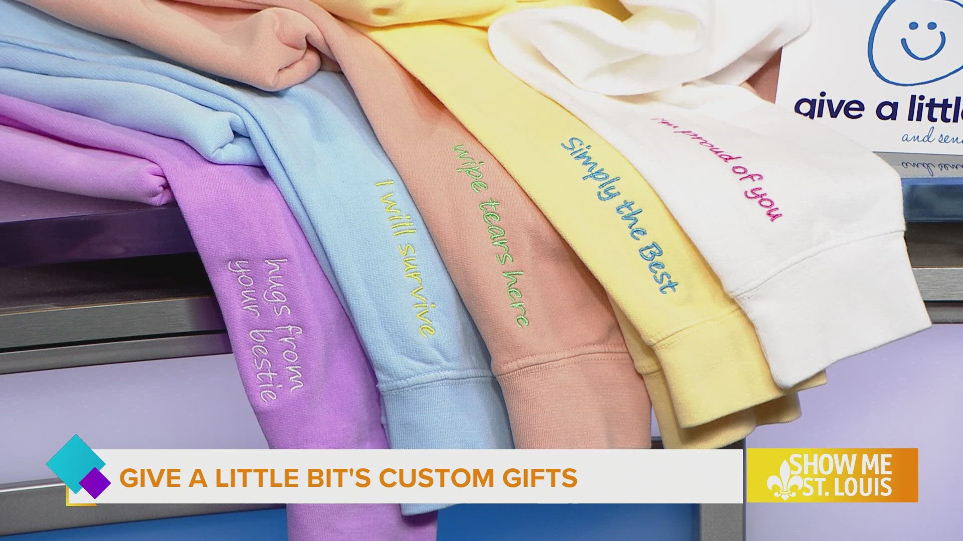Show how much you love your mom by wearing these unique outfits that include positive notes on the sleeves.