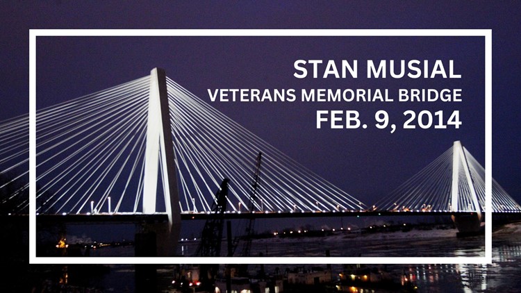 Stan Musial Veterans Memorial Bridge at Night - St. Louis Missouri
