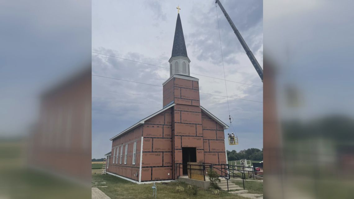 St. John's UCC rises again with new steeple following 2023 storm damage