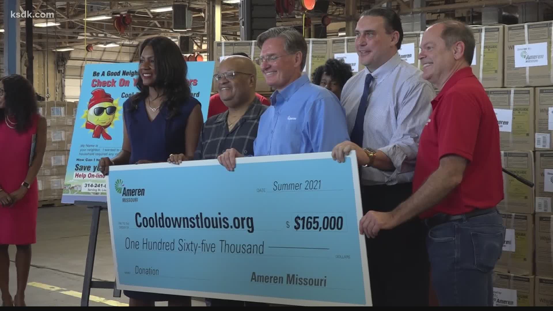 Ameren donated 800 air conditioners, 800 LED light bulbs and $165,000 to keep seniors and people with disabilities cool
