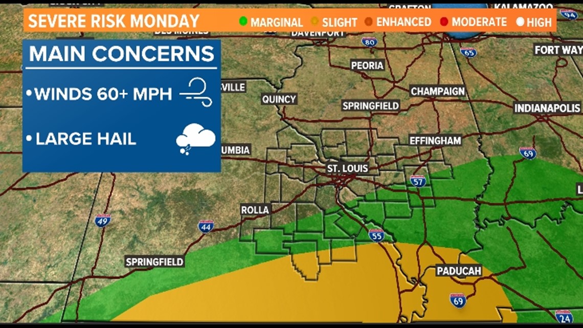 Strong to severe thunderstorm chances this week in St. Louis | ksdk.com