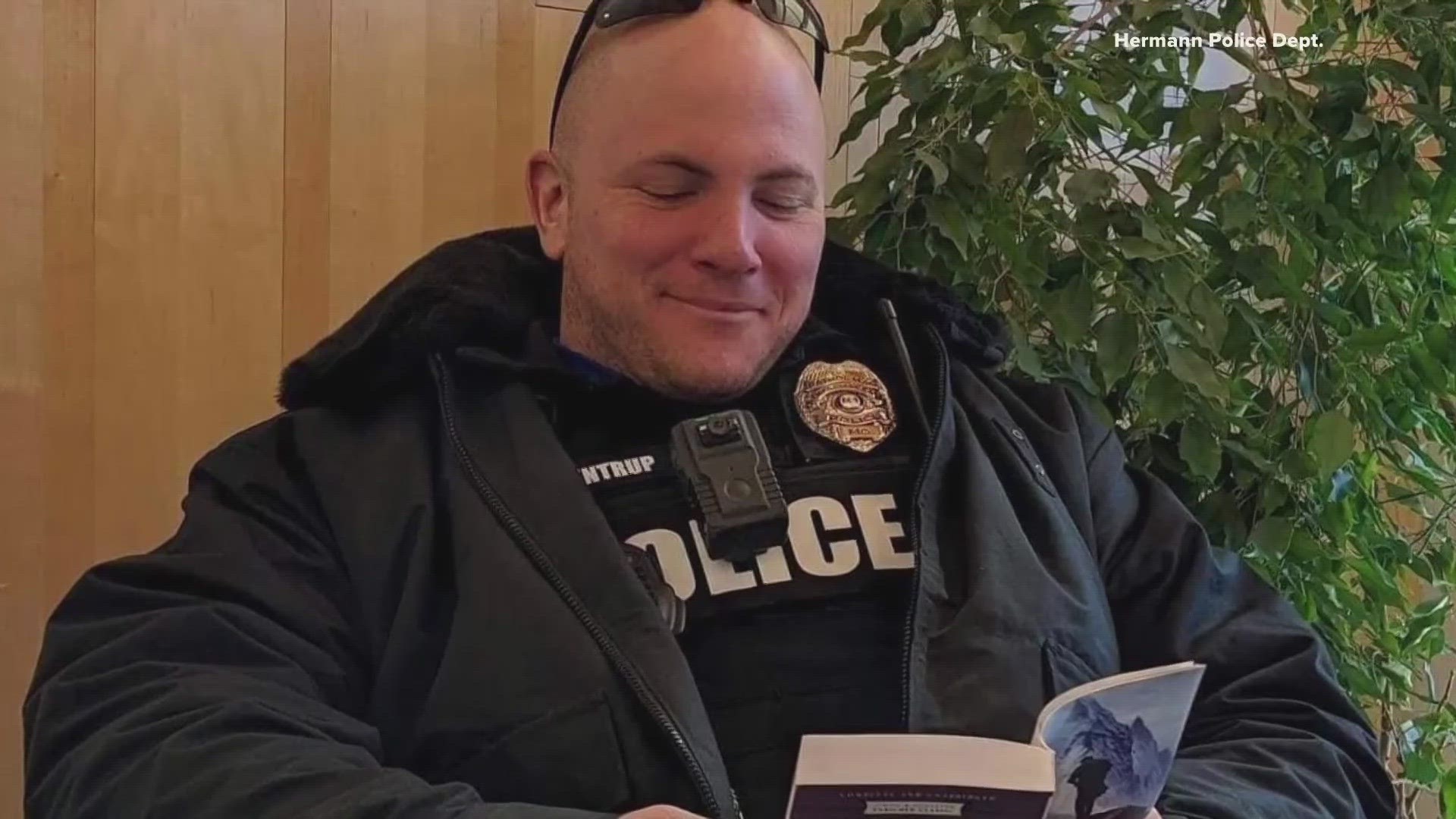 Friends, family and first responders will escort Officer Sullentrup as he is transported Tuesday from Mercy Medical Center to Spirit of St. Louis Airport.