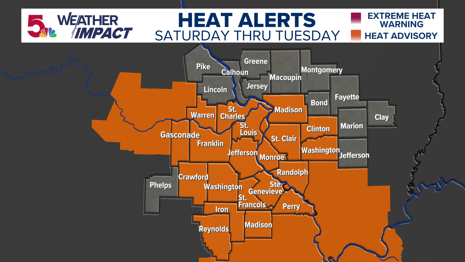 High heat and humidity swelters St. Louis through Tuesday | Weather ...