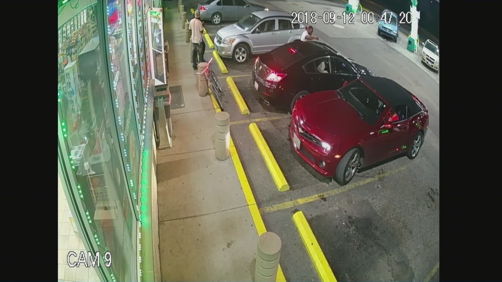 Customers ducked, ran for cover and crawled on the ground to get away from a shootout at a gas station in East St. Louis. New video released by the police department shows the terrifying moments from inside and outside the business.