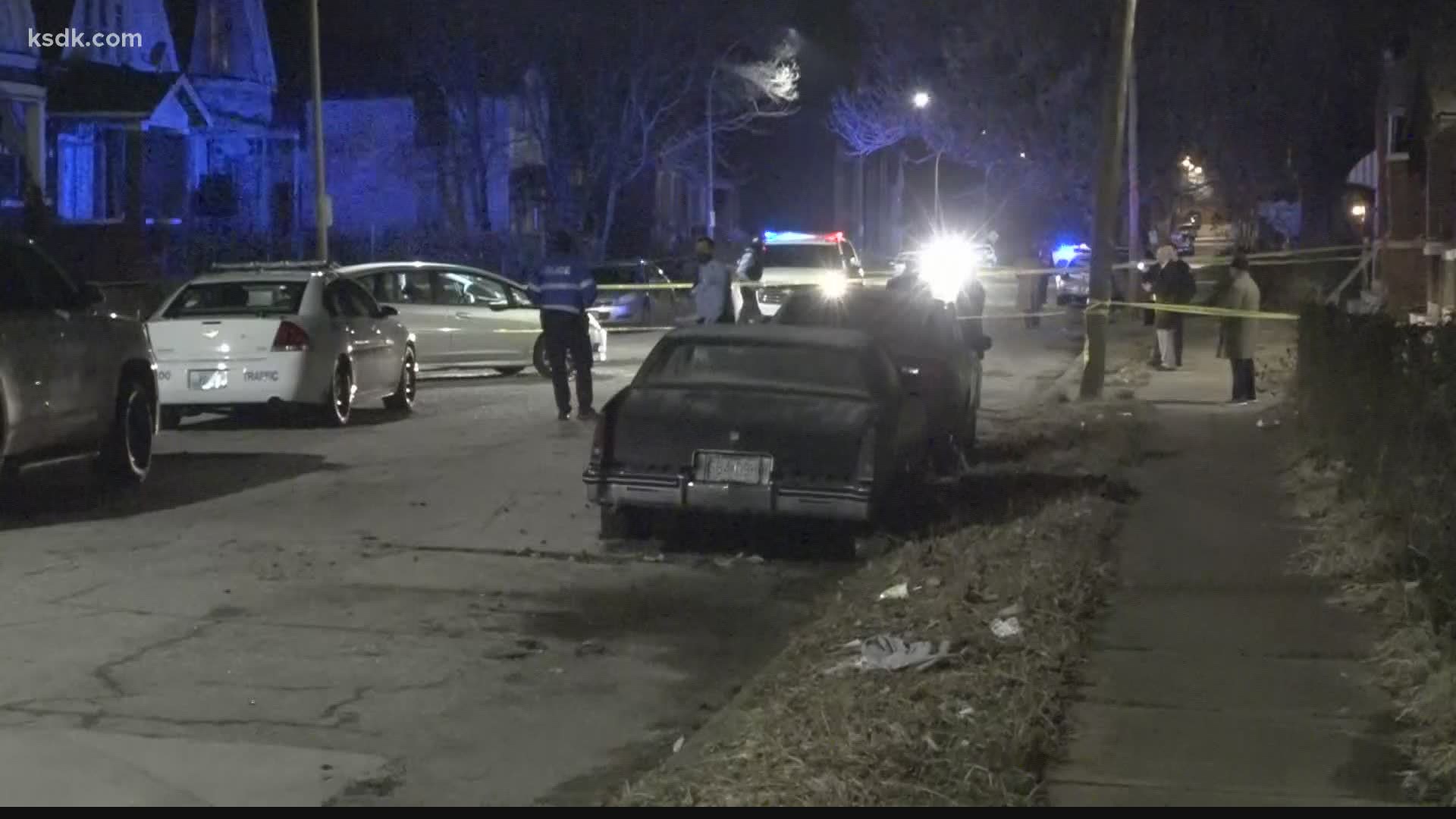 A man was shot and killed in St. Louis Tuesday night. A second shooting happened in Jennings a few hours later.