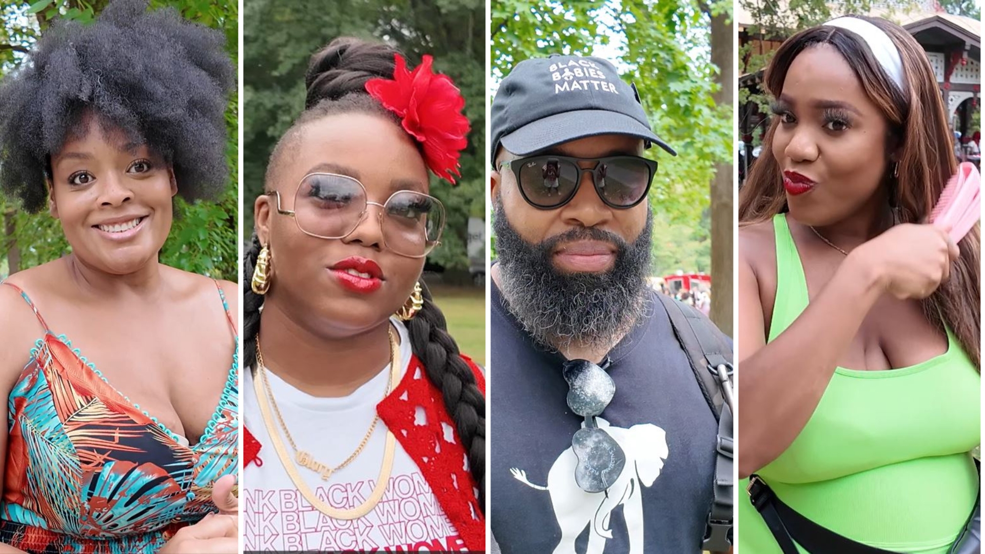 Attendees of the natural festival shared stories unique stories about their hair.