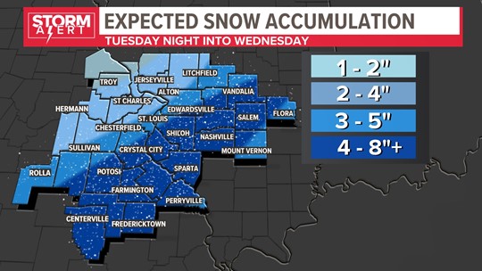 St. Louis Weather Forecast: Snow Tuesday Night Into Wednesday | Ksdk.com