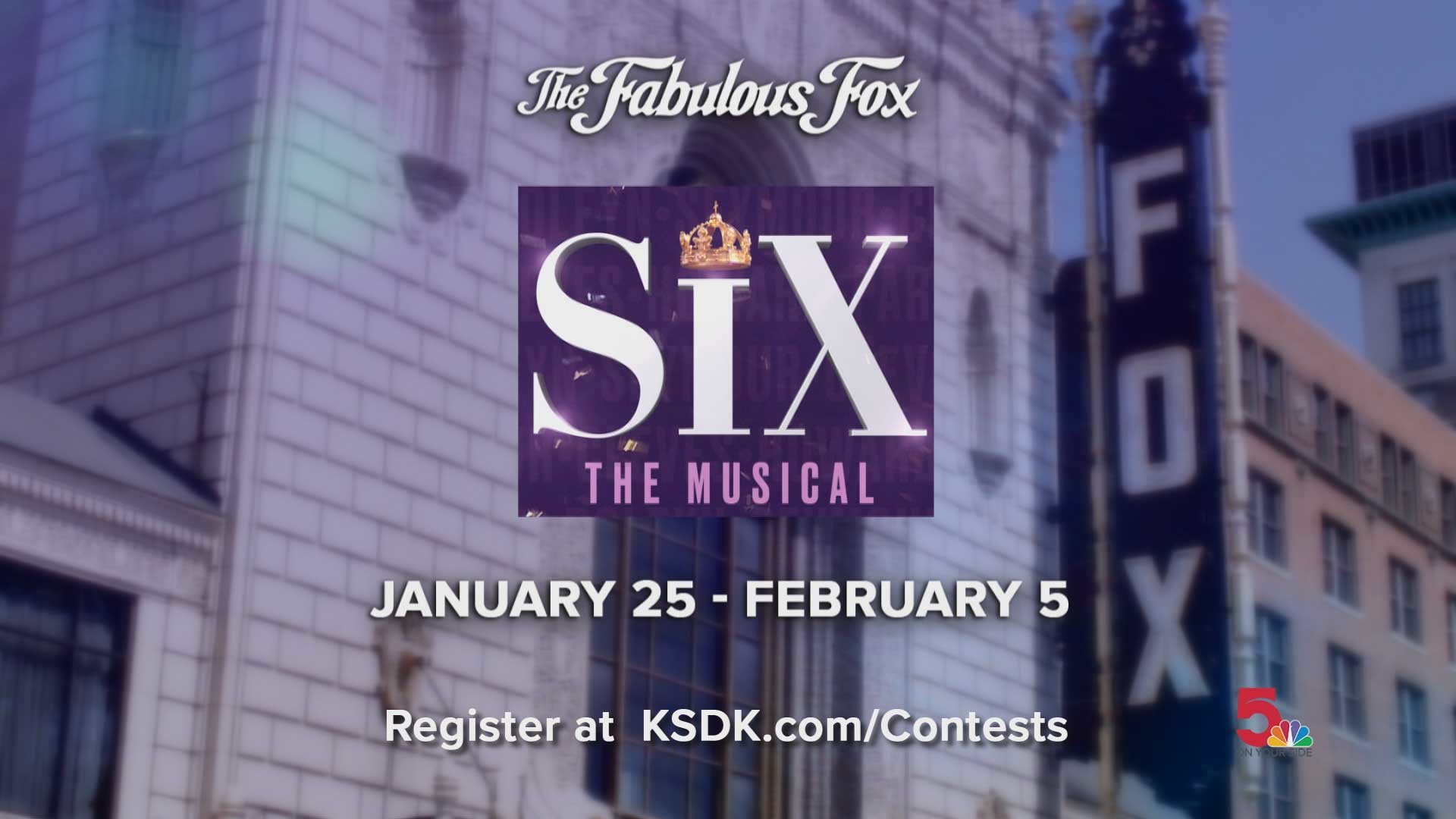 Enter for your chance to win tickets to 'SIX' at the Fabulous Fox