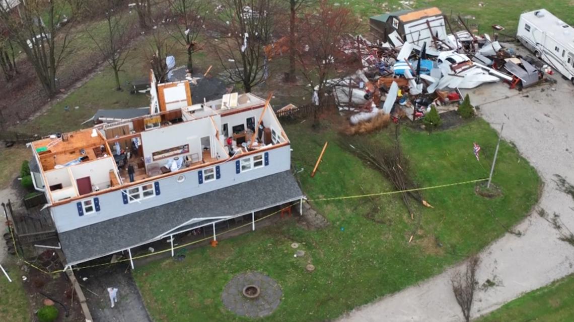 EF1 tornado damages homes and farms in Madison County, Illinois