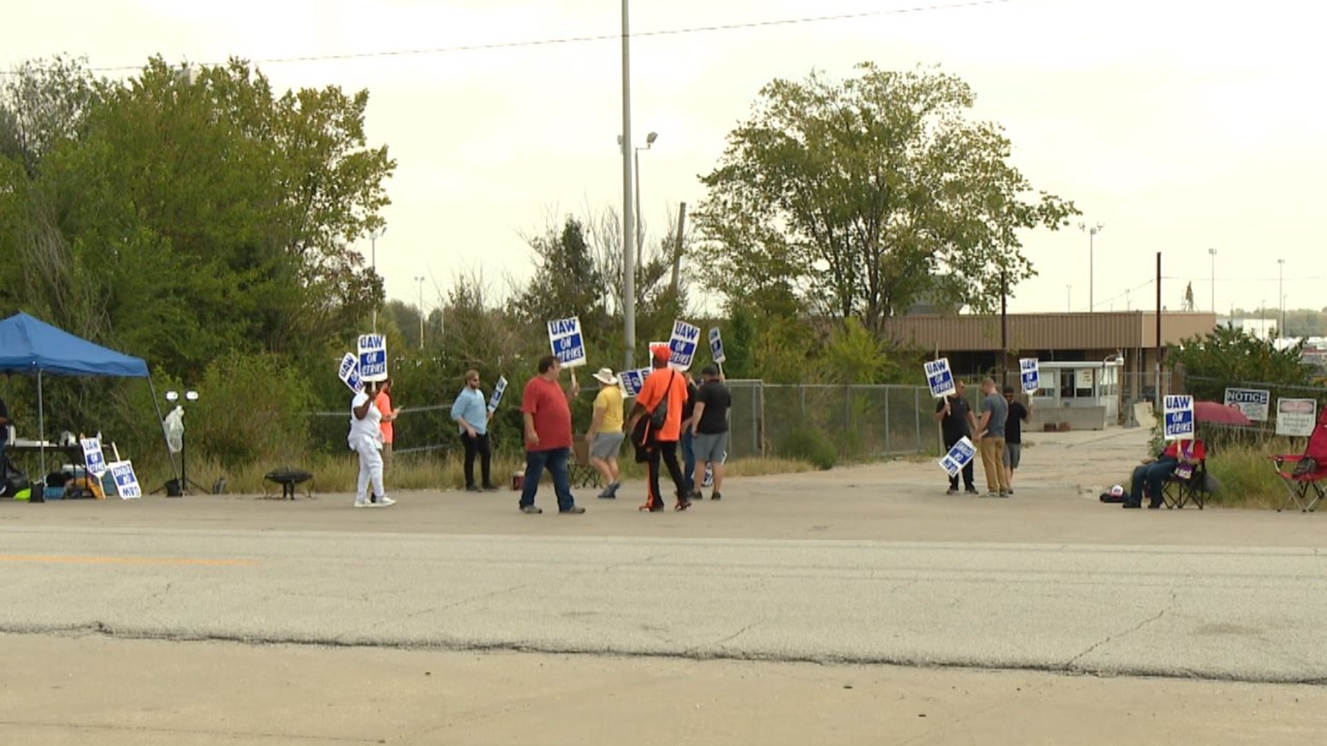 Members from Kansas City, Springfield and St. Louis showed their support in Wentzville on Friday. The plant is now one of 41 on strike in the United States.