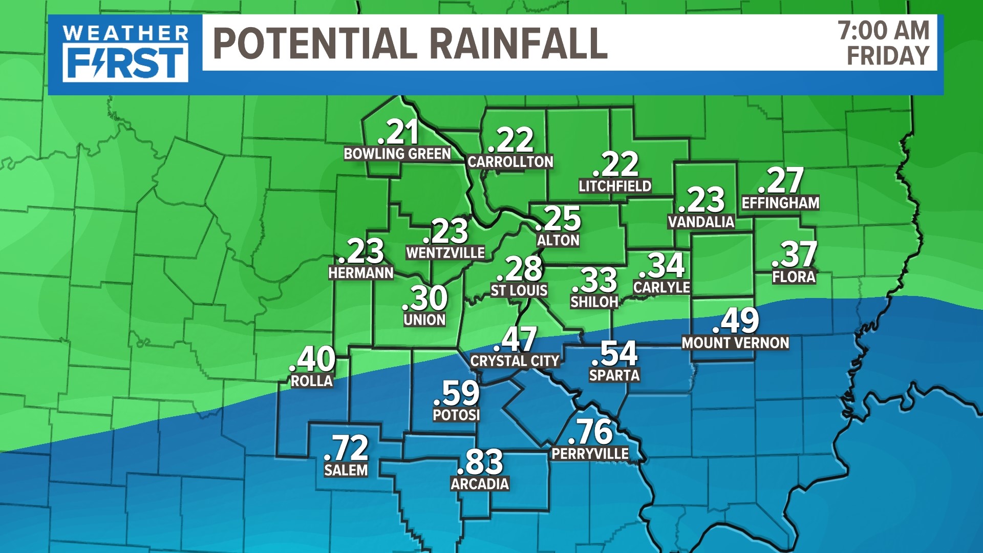 Rush hour Thursday could see heavy rainfall | ksdk.com