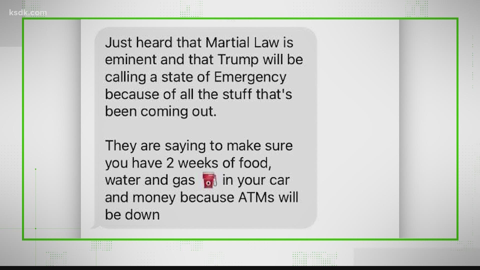 A viral claim says President Trump will declare martial law. That’s why our team set out to VERIFY