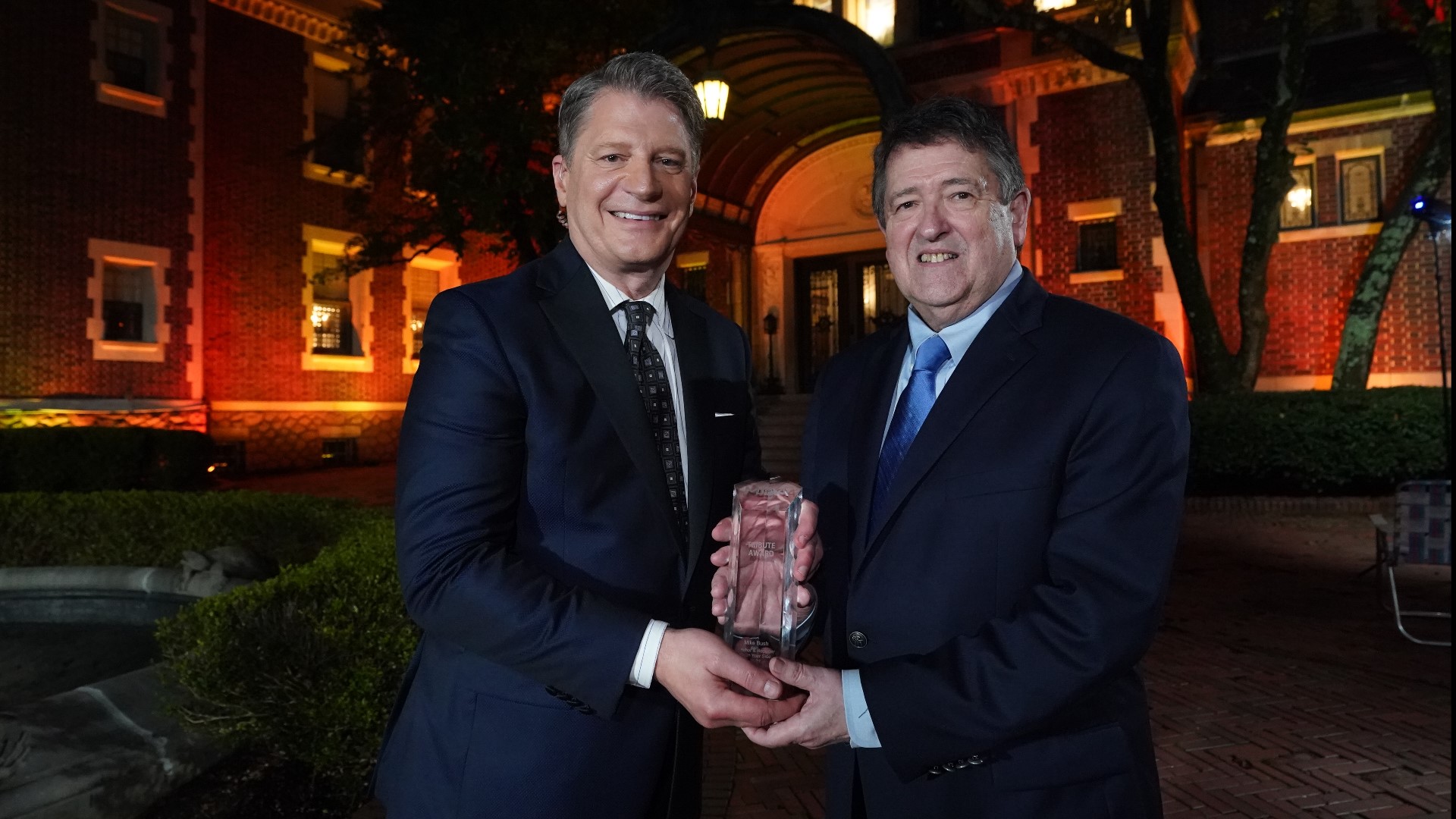 5 On Your Side's Mike Bush has hosted the MDA "Show of Strength" for 35 years. During the 2022 fundraiser, he was honored with the MDA Tribute Award for his efforts.