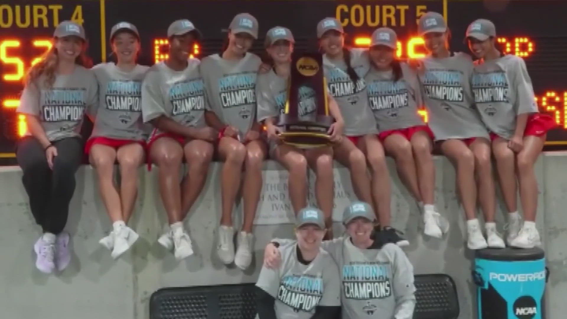 The women’s tennis team won the national championship, defeating Pomona-Pitzer 4-3 last week in California.