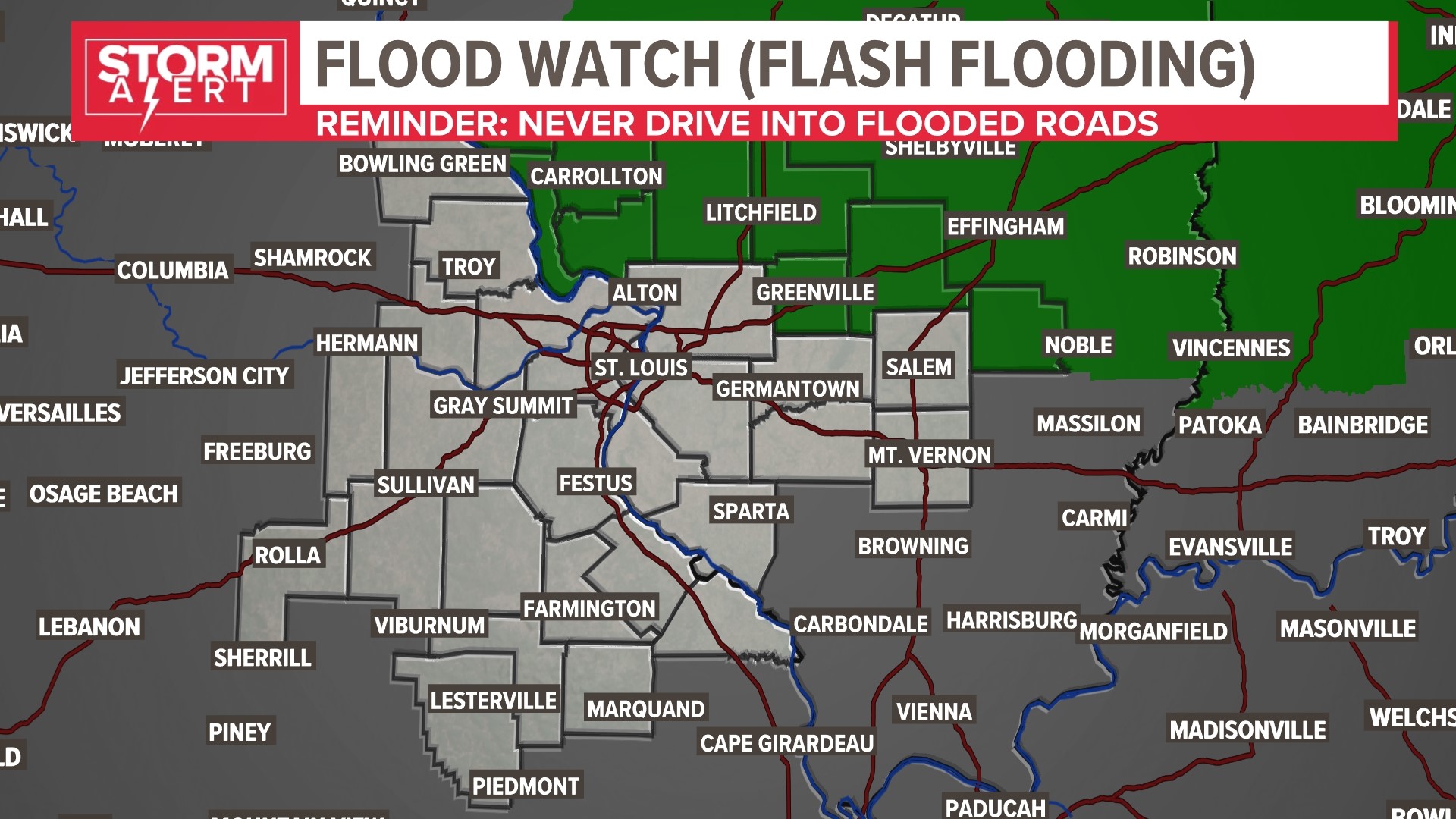 Severe weather threat for St. Louis area on Monday | ksdk.com