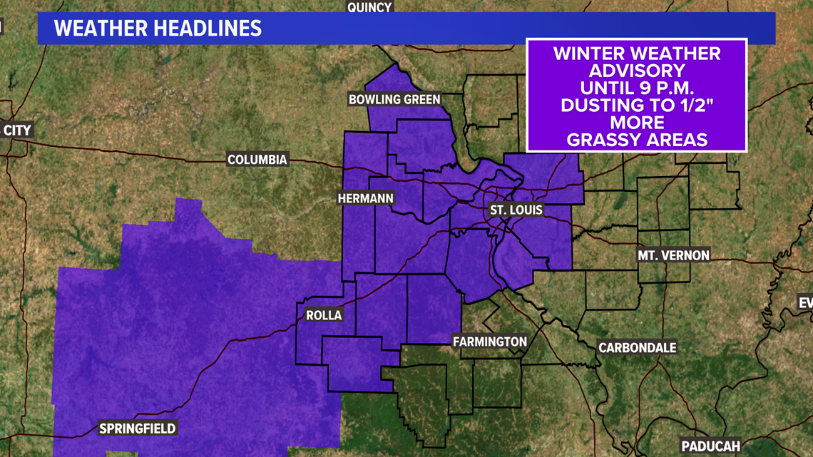 St Louis Weather Forecast Snow Timeline How Much And When Ksdk Com