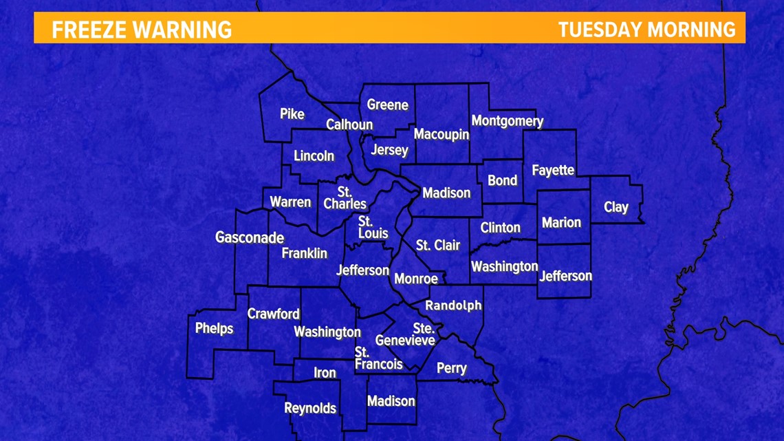 St. Louis Forecast: Freeze Wanring, Record Cold This Week | Ksdk.com