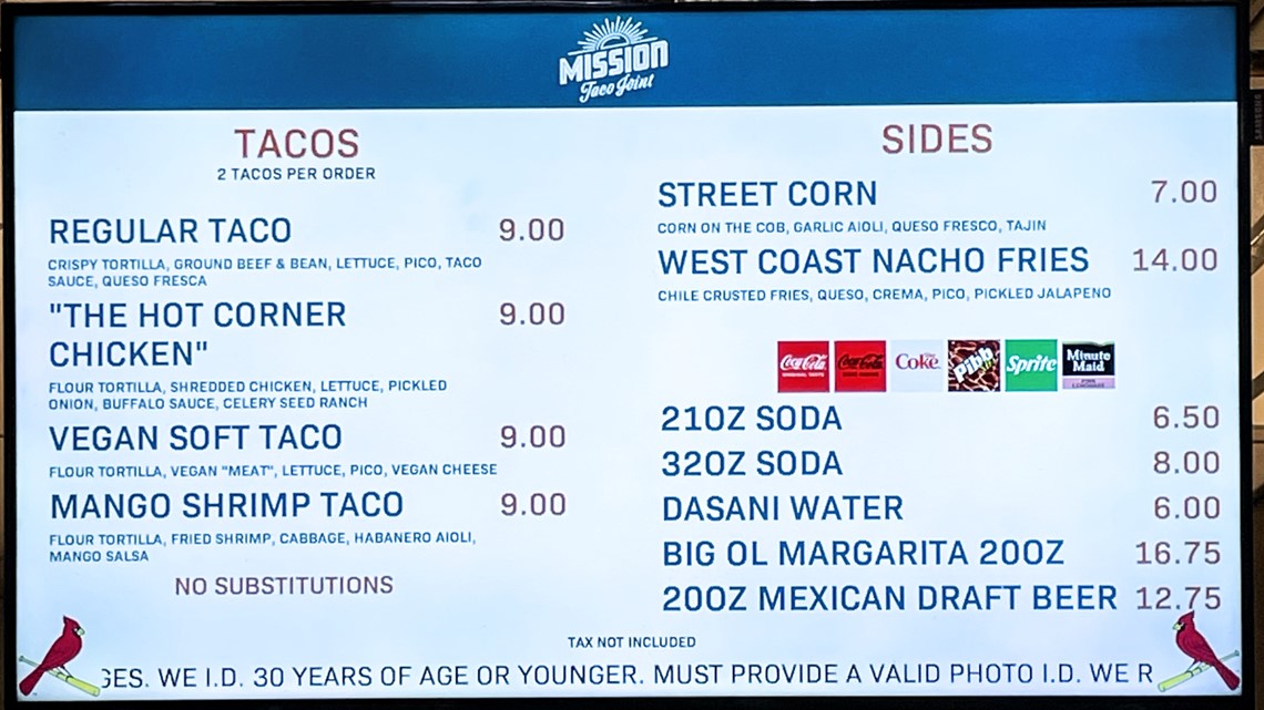 Here's the new food available at Busch Stadium