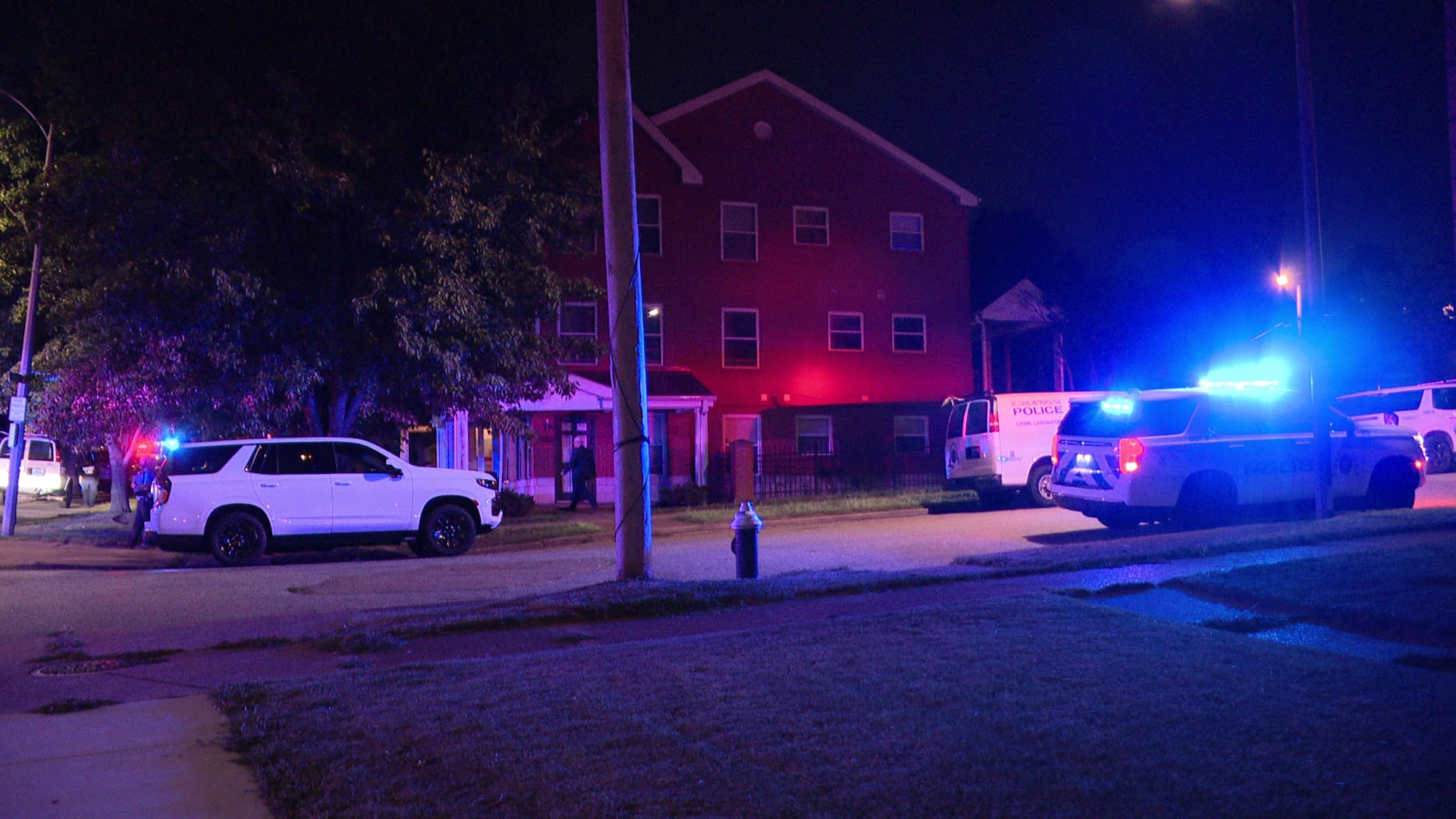 The shooting happened at about 8:45 p.m. Sunday across the street from O'Fallon Park in north St. Louis. A man died at an area hospital.