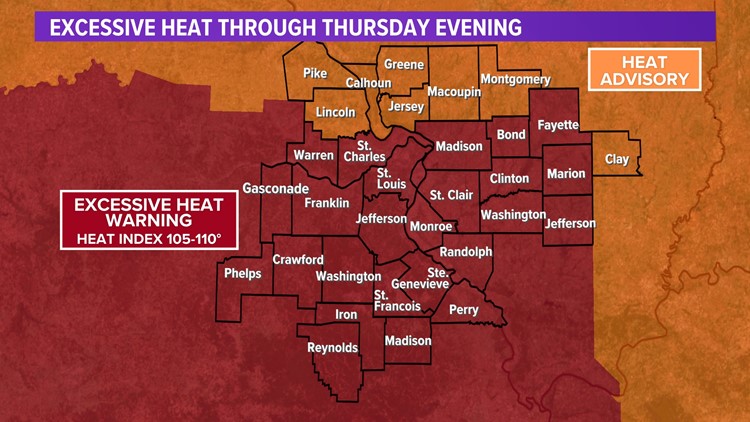 Heat advisory starts Monday and continues all week for St. Louis | ksdk.com