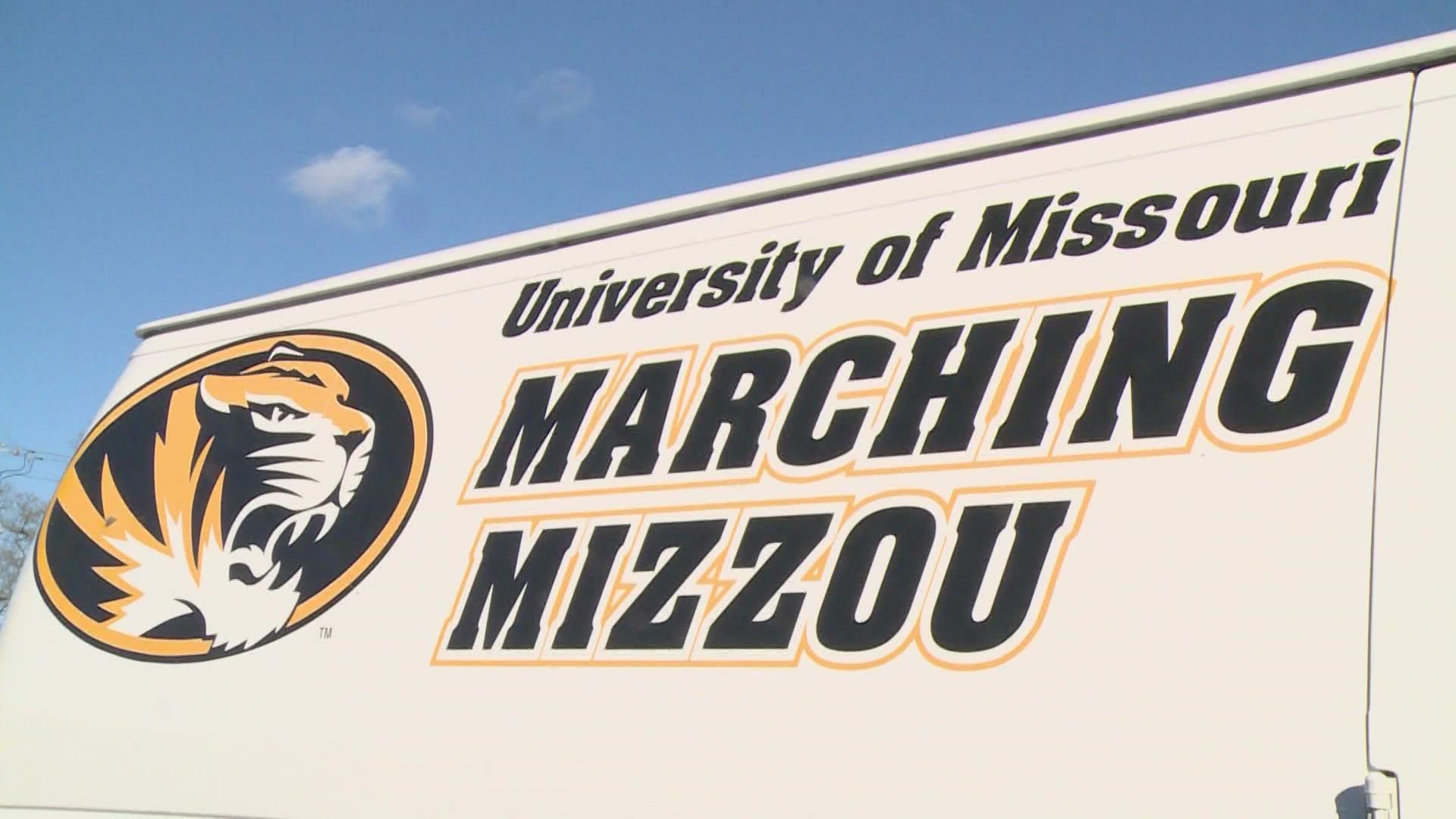Watch the 350-member University of Missouri marching band perform live starting at 8:45 a.m. Thursday on 5 On Your Side.