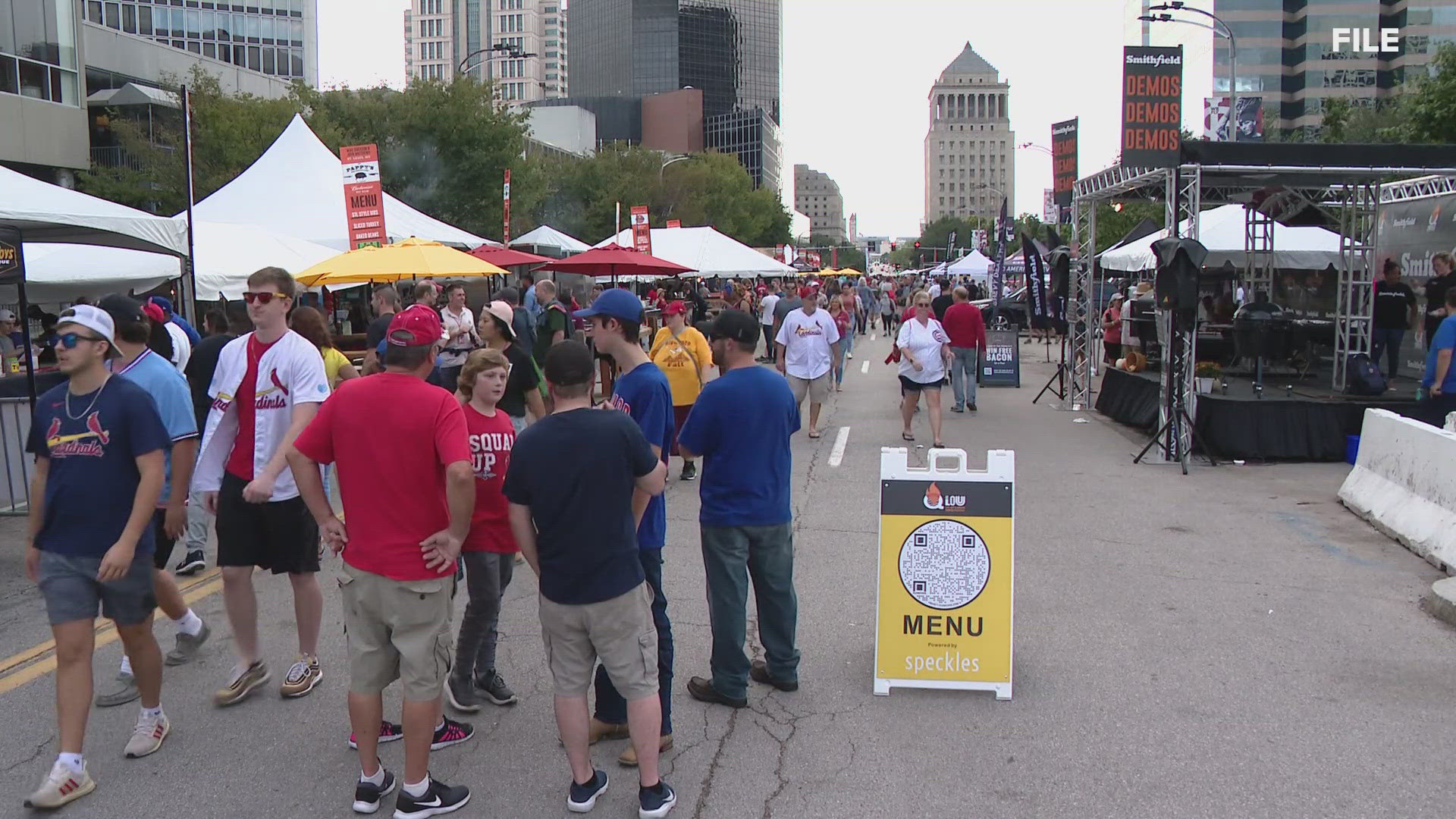 The annual St. Louis barbecue fest was supposed to start downtown in less than two weeks.