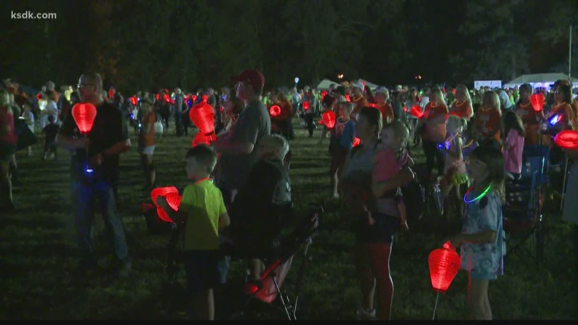 Survivors, supporters and families gathered at the Leukemia & Lymphoma Society's Light the Night event. It was all to shed light and hope.