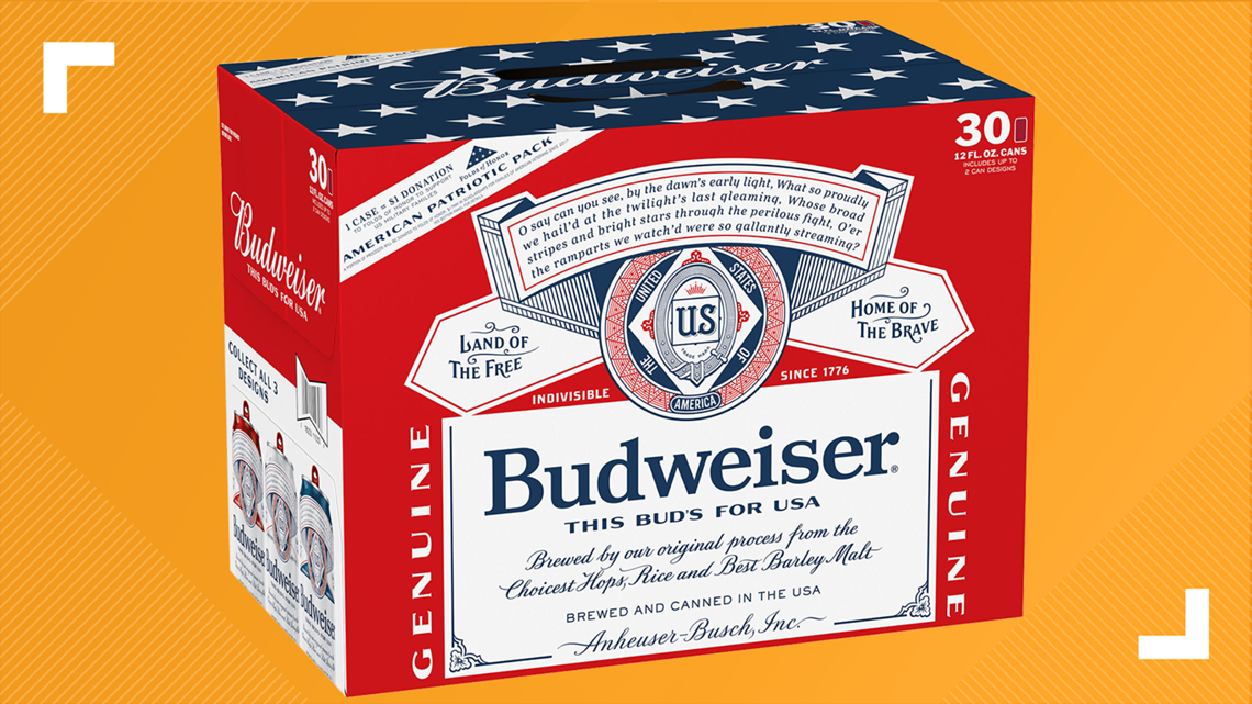 Budweiser debuts new patrioticthemed cans to honor military