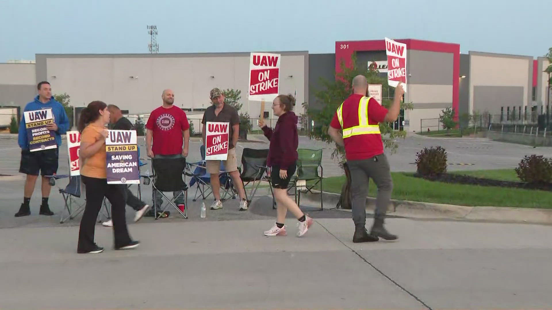 UAW employees in Wentzville said they're on strike because they fear for their health and safety. Union leaders will sit down with Lear Corporation for negotiations.