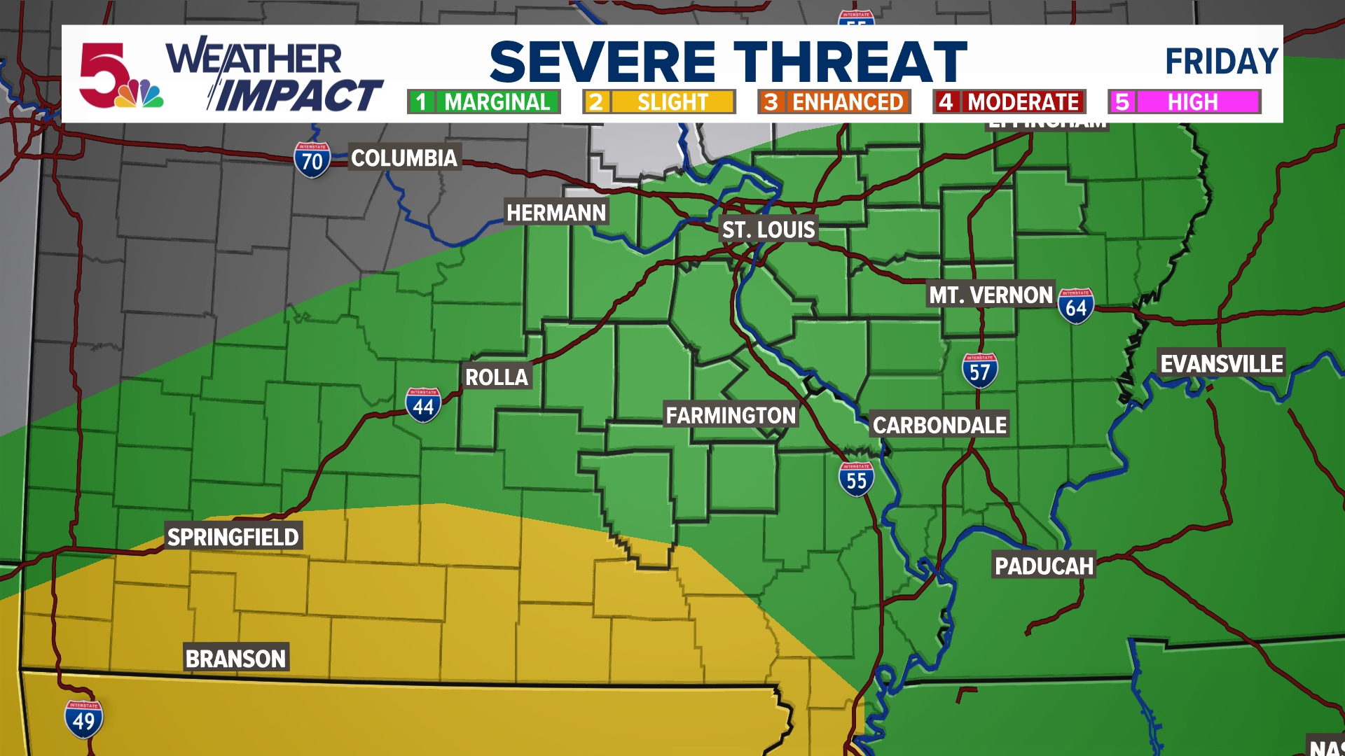 Several rounds of storms possible in St. Louis on Friday | ksdk.com