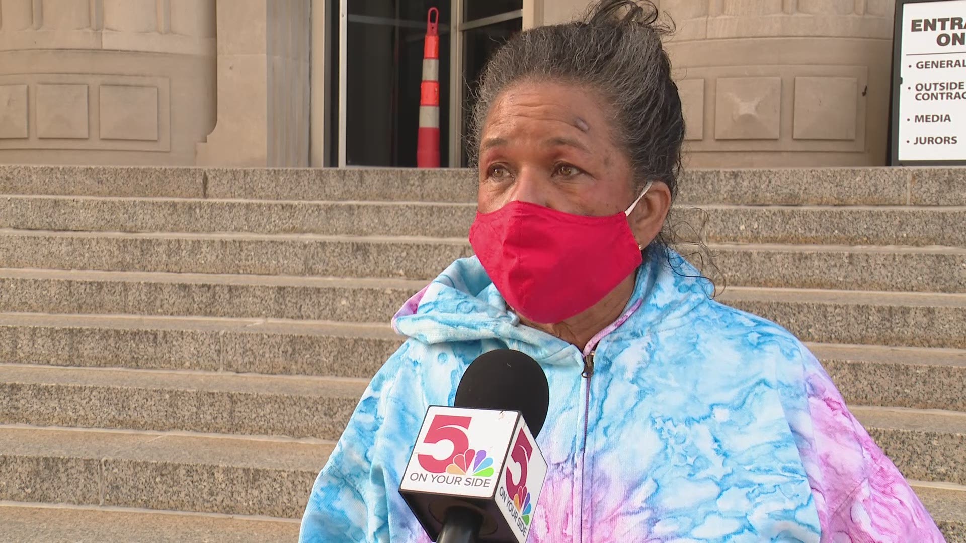 Youvette Townsend said her son is in jail for defending his property
