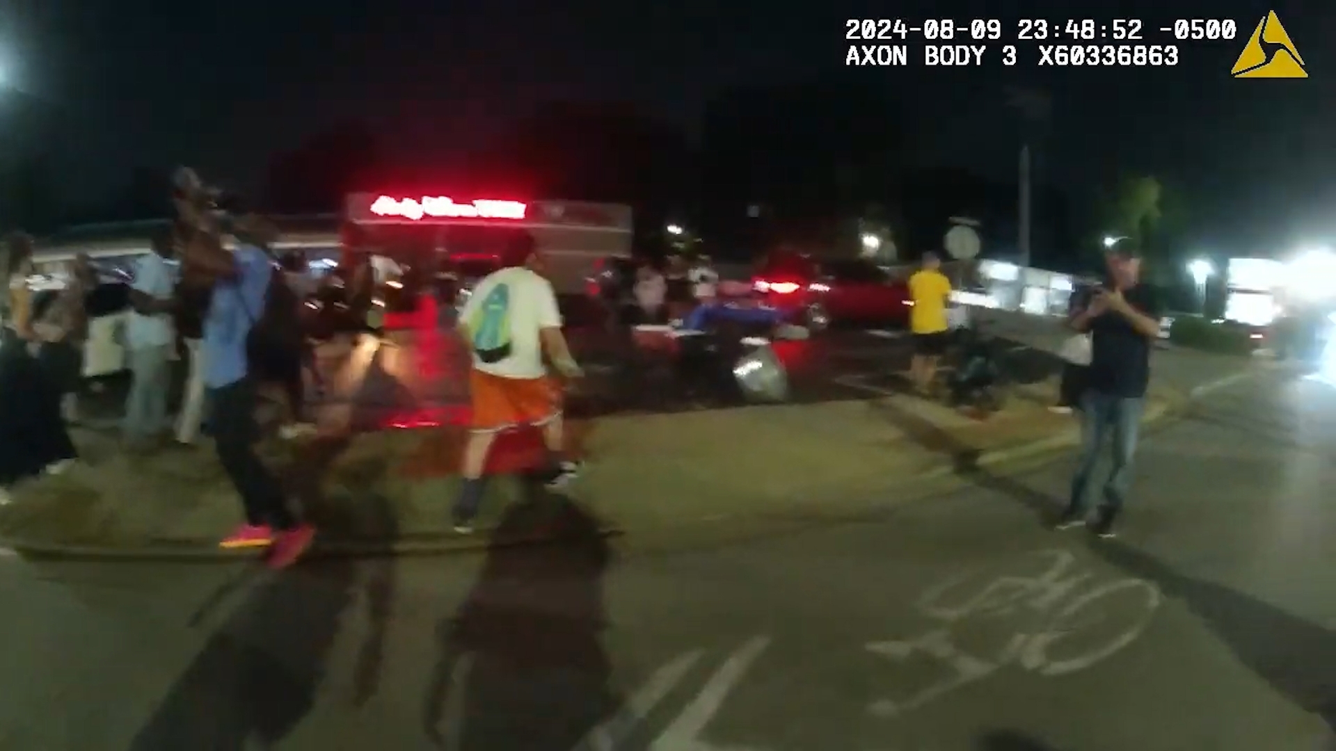 Raw Video: Ferguson Police Release Bodycam Video Of Suspect 'charging ...