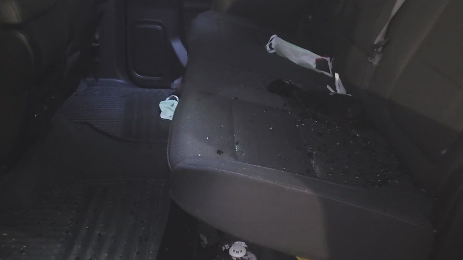 Several cars were broken into Wednesday night in the parking lot of the Planet Fitness on Lindell Boulevard. This happened even with a decoy police car nearby.