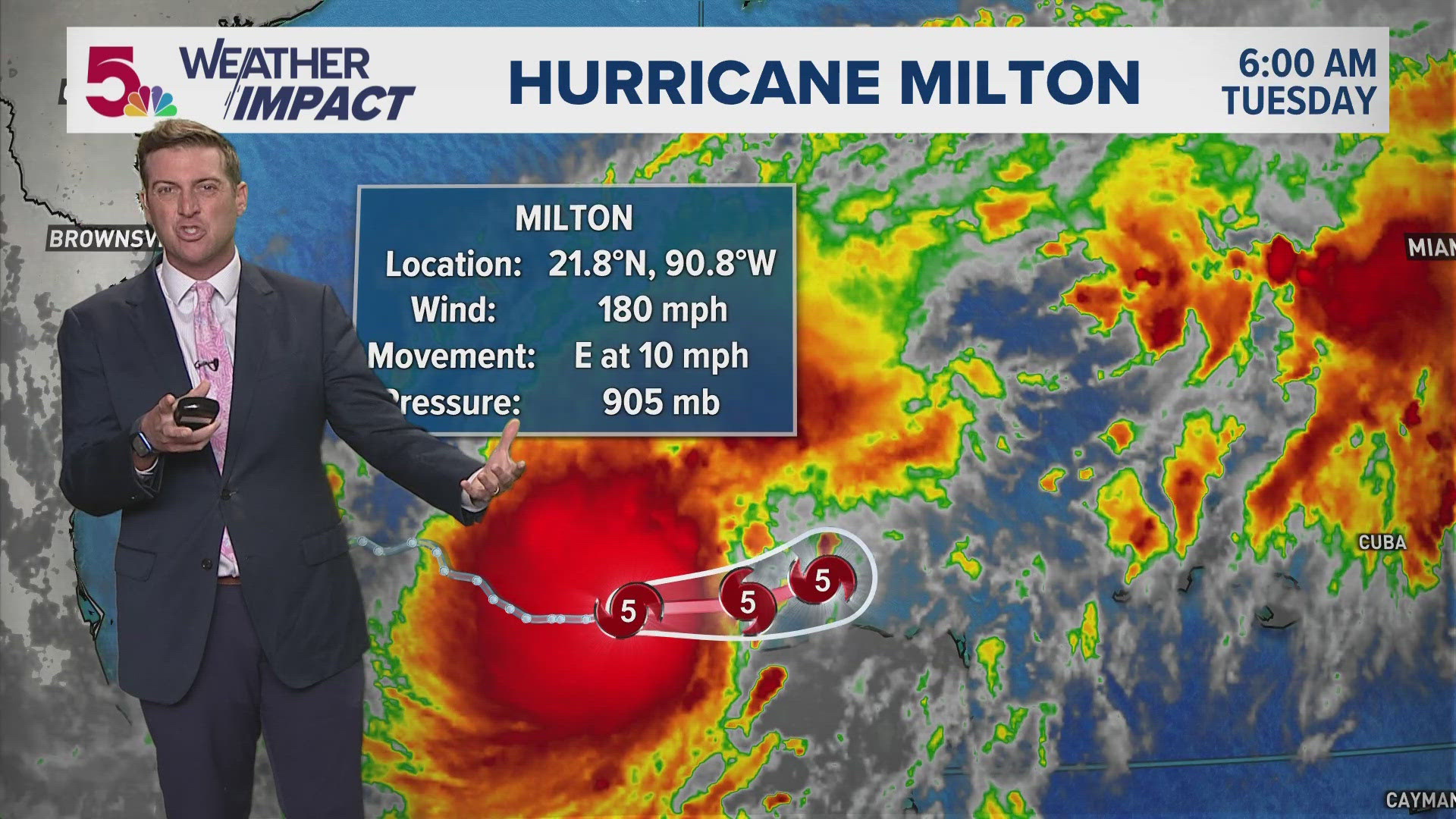 Hurricane Milton, a category-5 storm, is headed for a Florida landfall and likely catastrophic conditions.