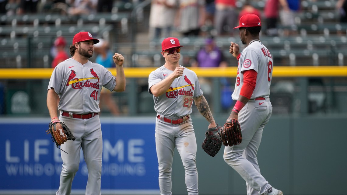 St. Louis Cardinals Nolan Arenado waits for a pitch as he bats in